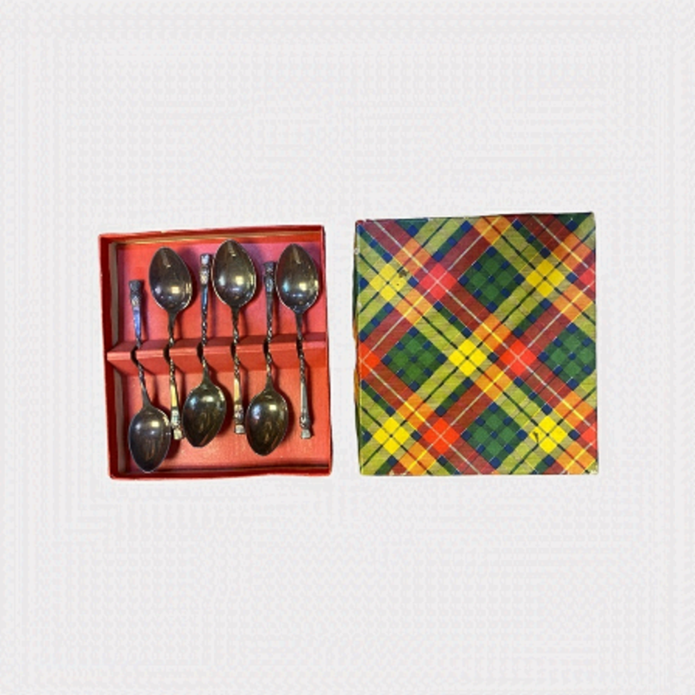 𝅺VINTAGE | 6 piece spoon set + box (SC)